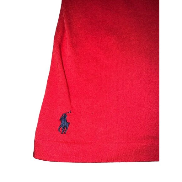 Polo Ralph Lauren Shirt 2XB Red Long Sleeve Rainbow Spell Out Men Pride Crewneck - Picture 5 of 9
